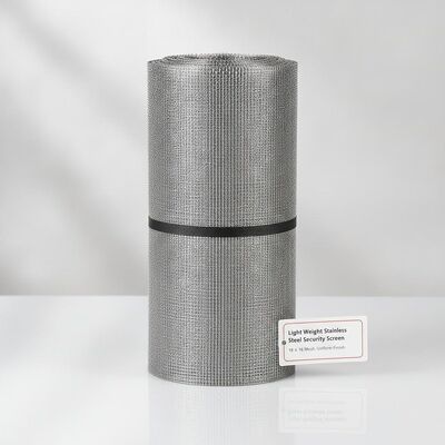 Light Weight Stainless Steel Security Screen with 18 X 16 Mesh and Uniform Finish for Enhanced Protection