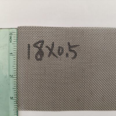 18Mesh 0.50mm Stainless Steel Wire Mesh SS304 Plain Weave for Industrial Screening