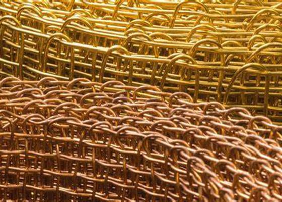 Lưới thép dệt kim loại ASTM bằng đồng với cạnh chọn lọc đã hoàn thành Cạnh vòng