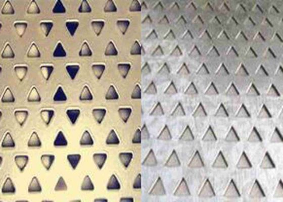 Lưới kim loại đục lỗ 3mm đến 10mm lỗ tam giác để giảm tiếng ồn