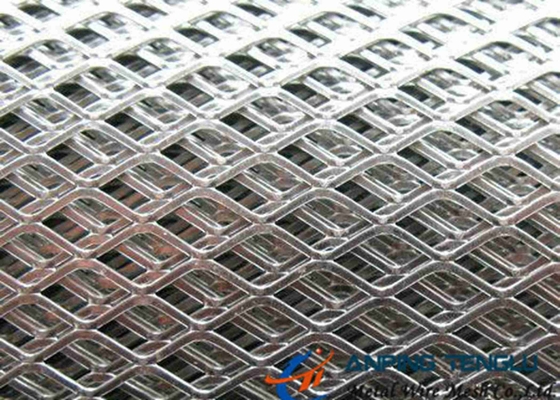 Kim cương dẹt lưới kim loại mở rộng Lỗ nhỏ dày 8mm