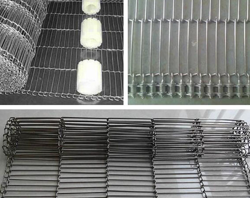 Băng tải dây mạng dạng que Ss304 Ss316 Mở cao